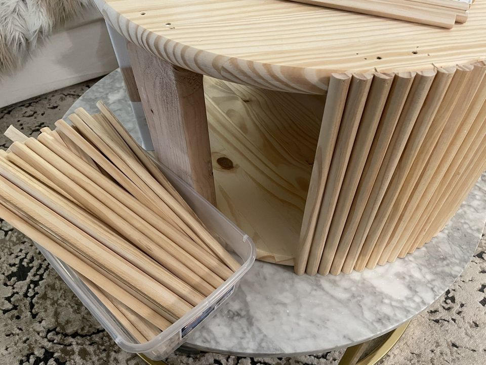 How to make fluted coffee table