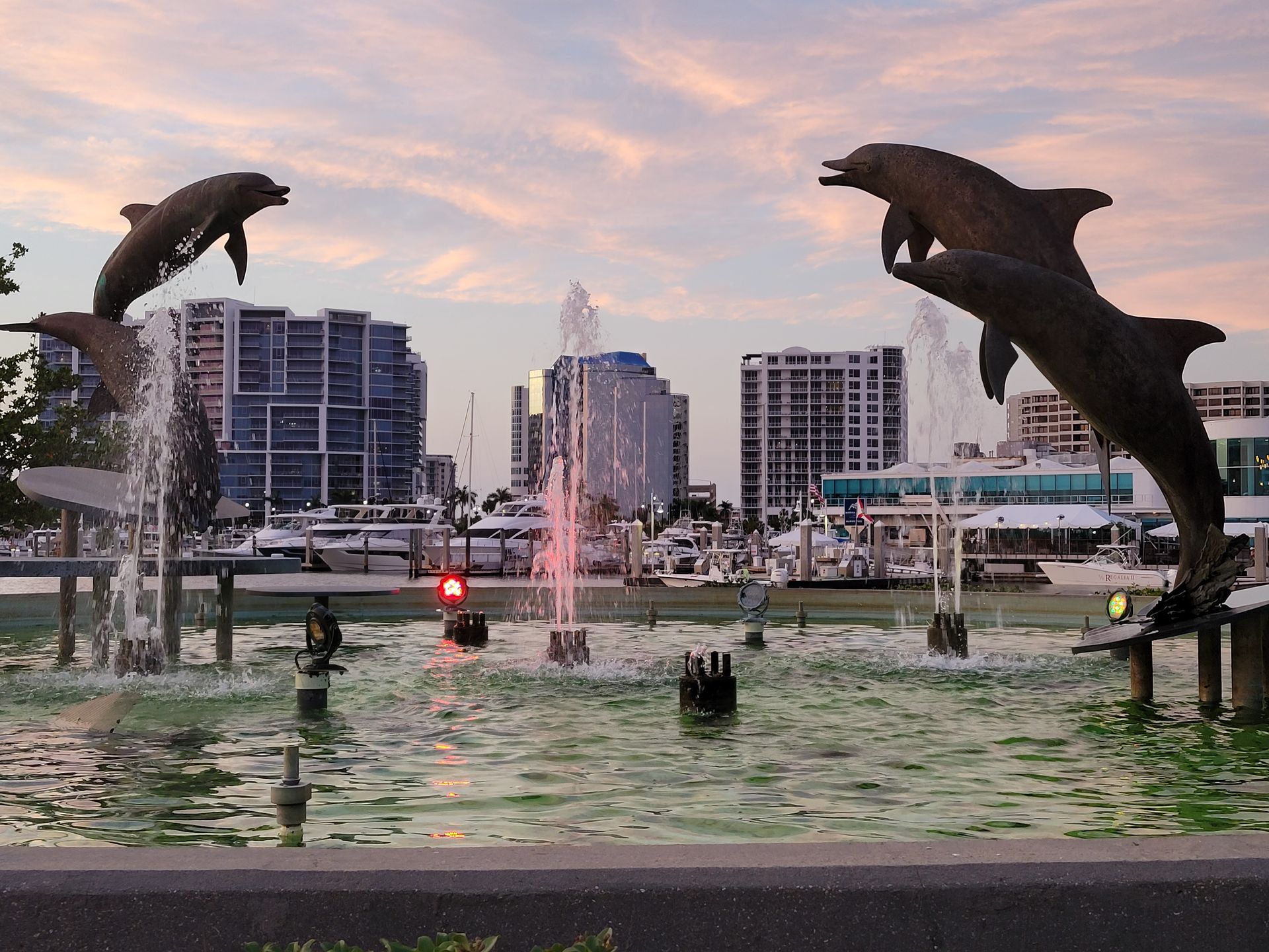 Sarasota, Florida downtown fountain