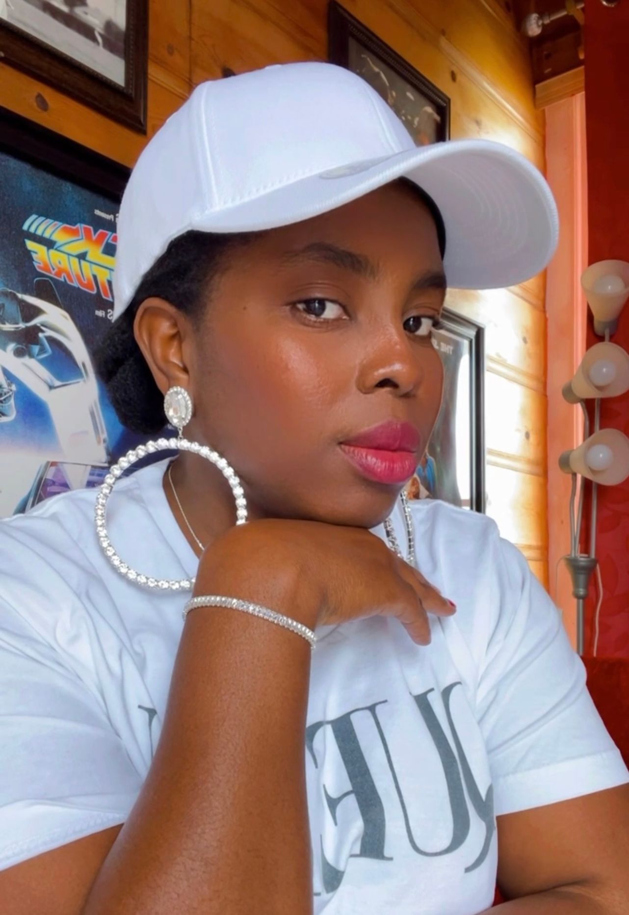 White Adjustable Hats