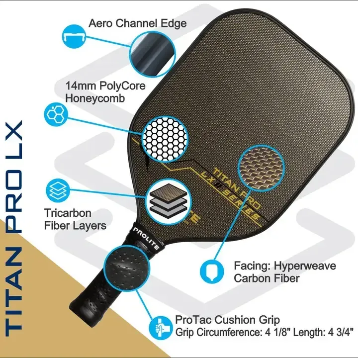 Prolite Titan Pro Lx Pickleball Paddle - Gold