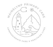 a logo for mainelynp primary care compassionate care and healthier lives.