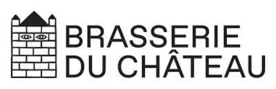 Logo pour la Brasserie du Château, représentant un château stylisé et du texte.