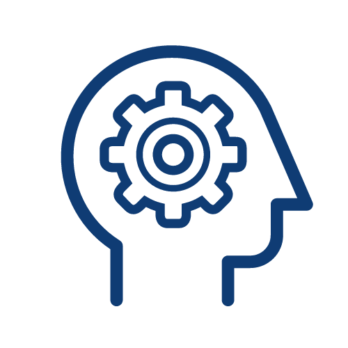 a head with a gear inside of it .