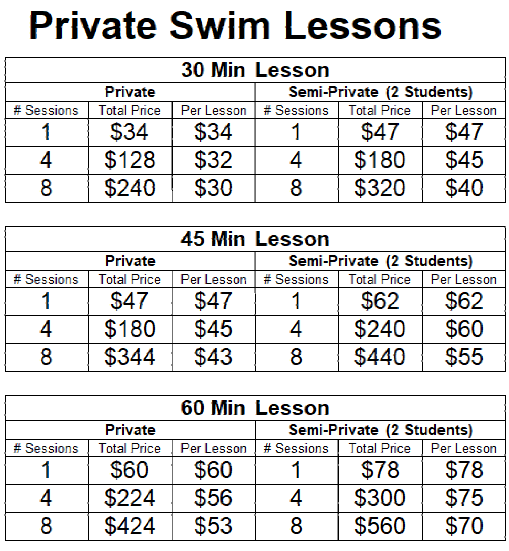 Private Swim Lessons
