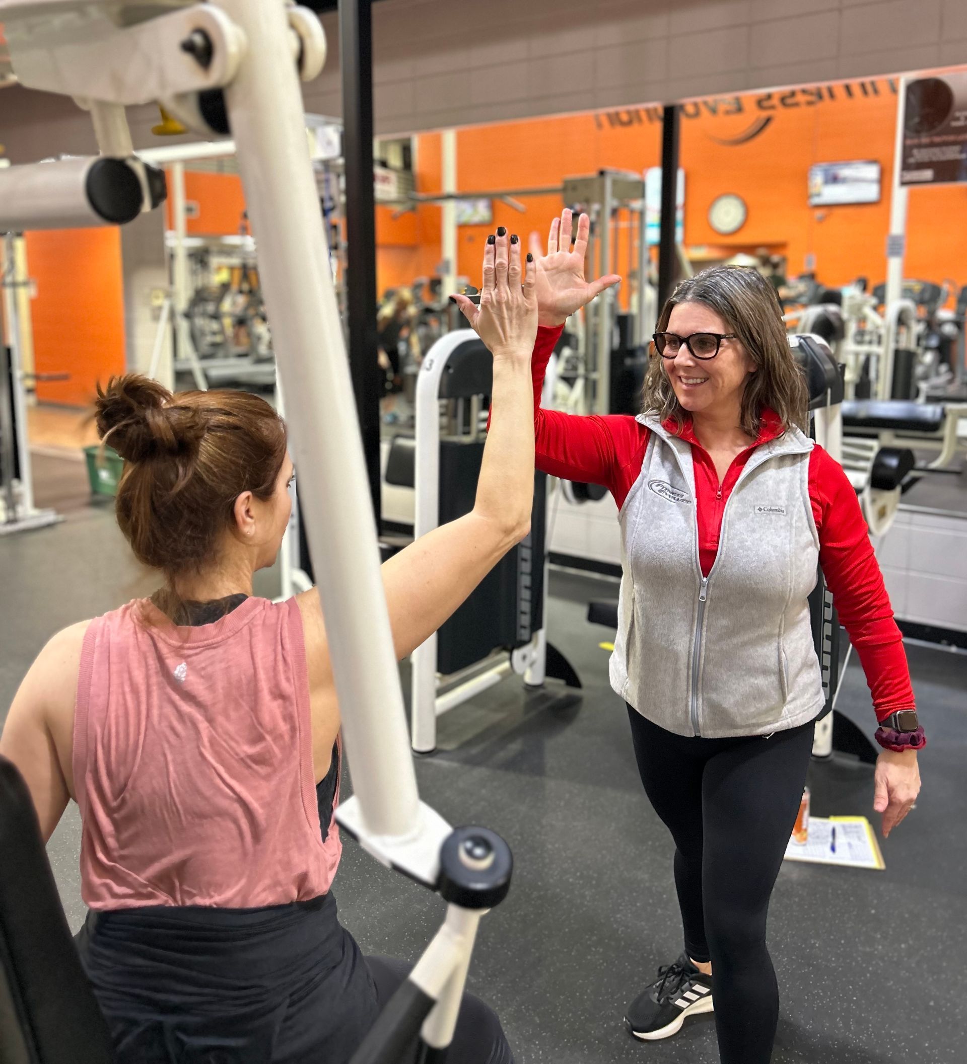 Gym Trainer and Client