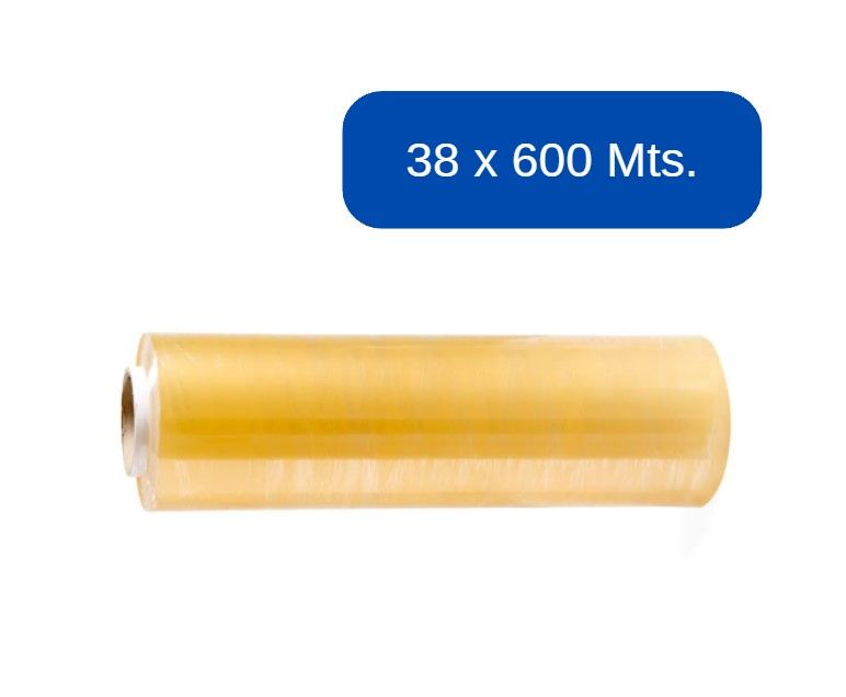 Rollo film de pvc 38 cm x 600 mts