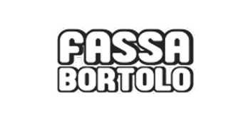 Um logotipo preto e branco para fassa bortolo em um fundo branco.