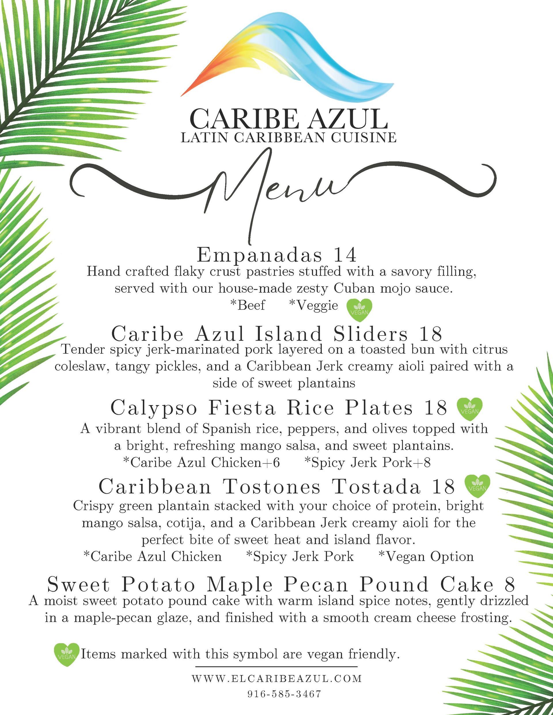 Dine Downtown event menu. Features a three-course meal with entrees and desserts listed. Includes Empress Theatre logo.