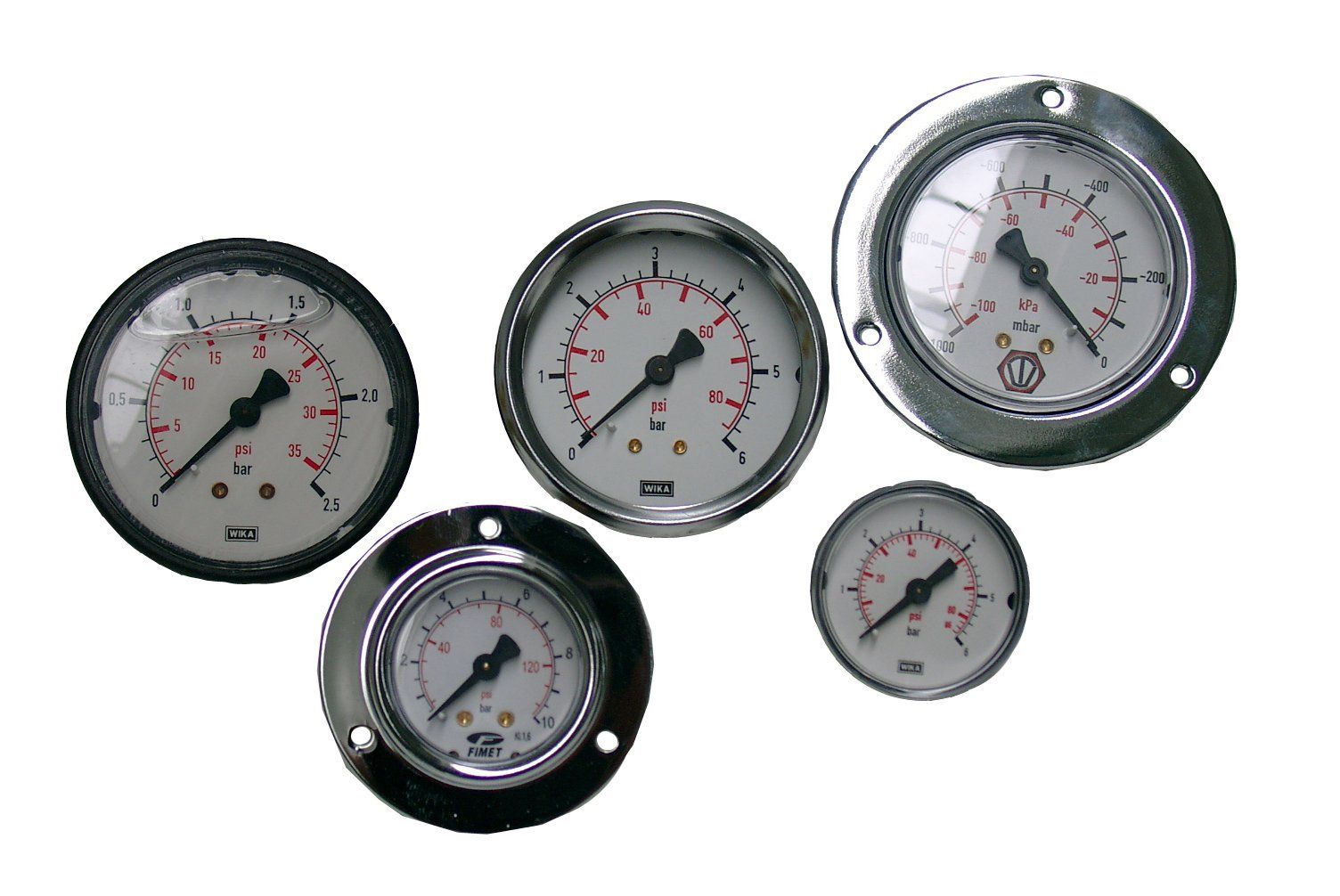 manometro per aria compressa