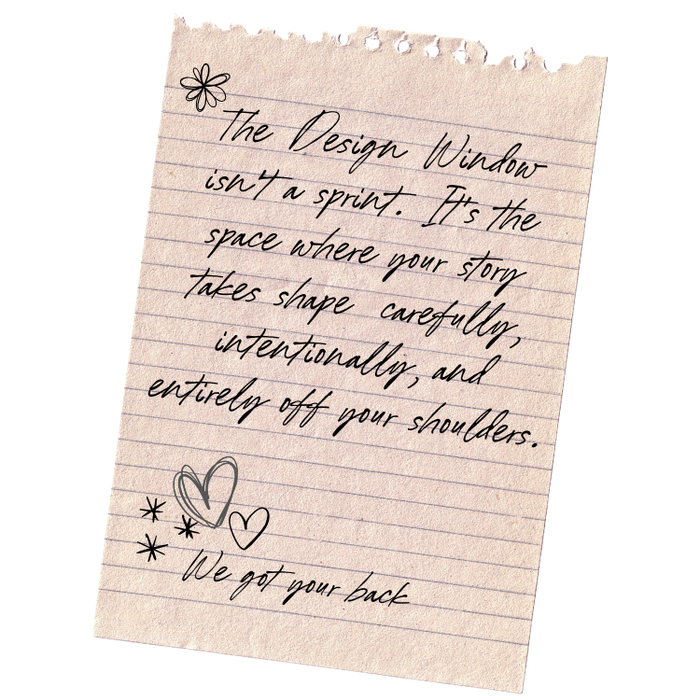 Torn note with text: 