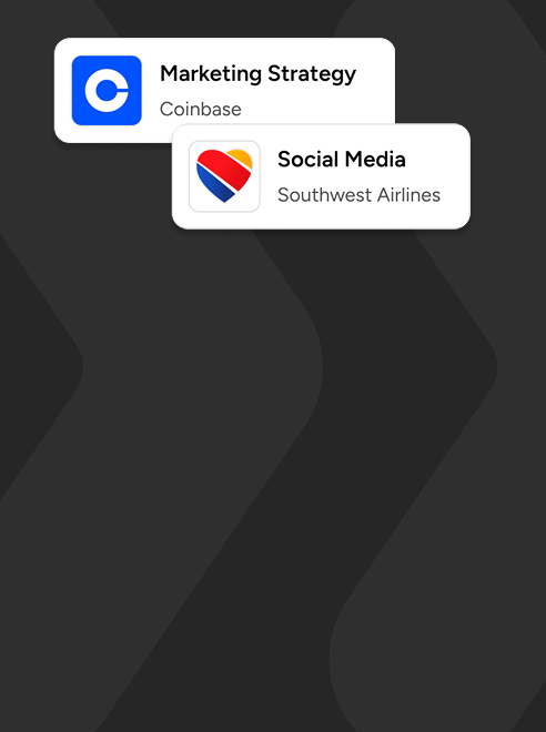Two buttons: "Web Analytics" for Grammy's, and "Sustainability" for Intel.