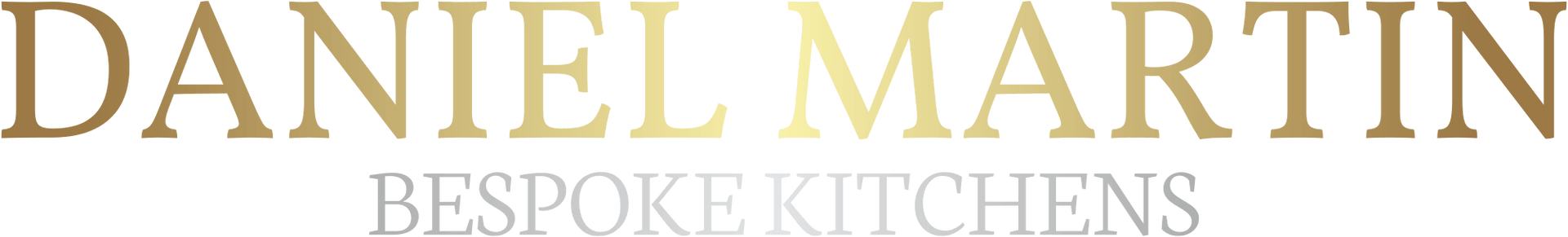 A logo for daniel martin bespoke kitchens is shown on a white background.