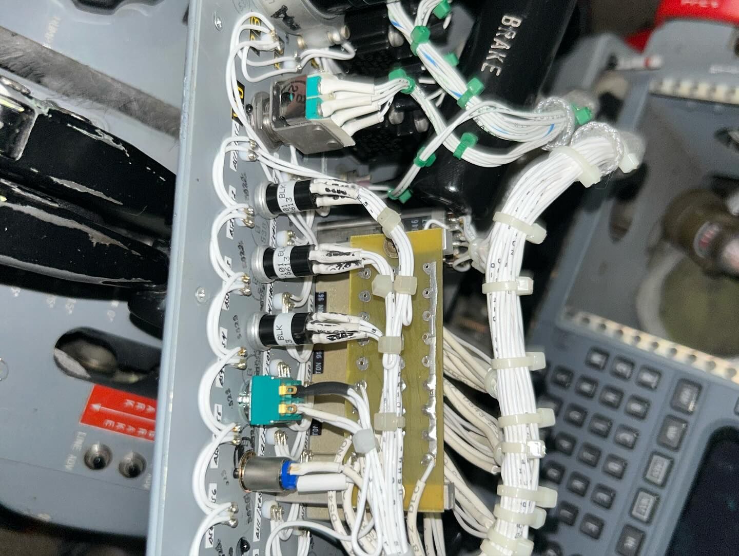 The word brake is on the black object