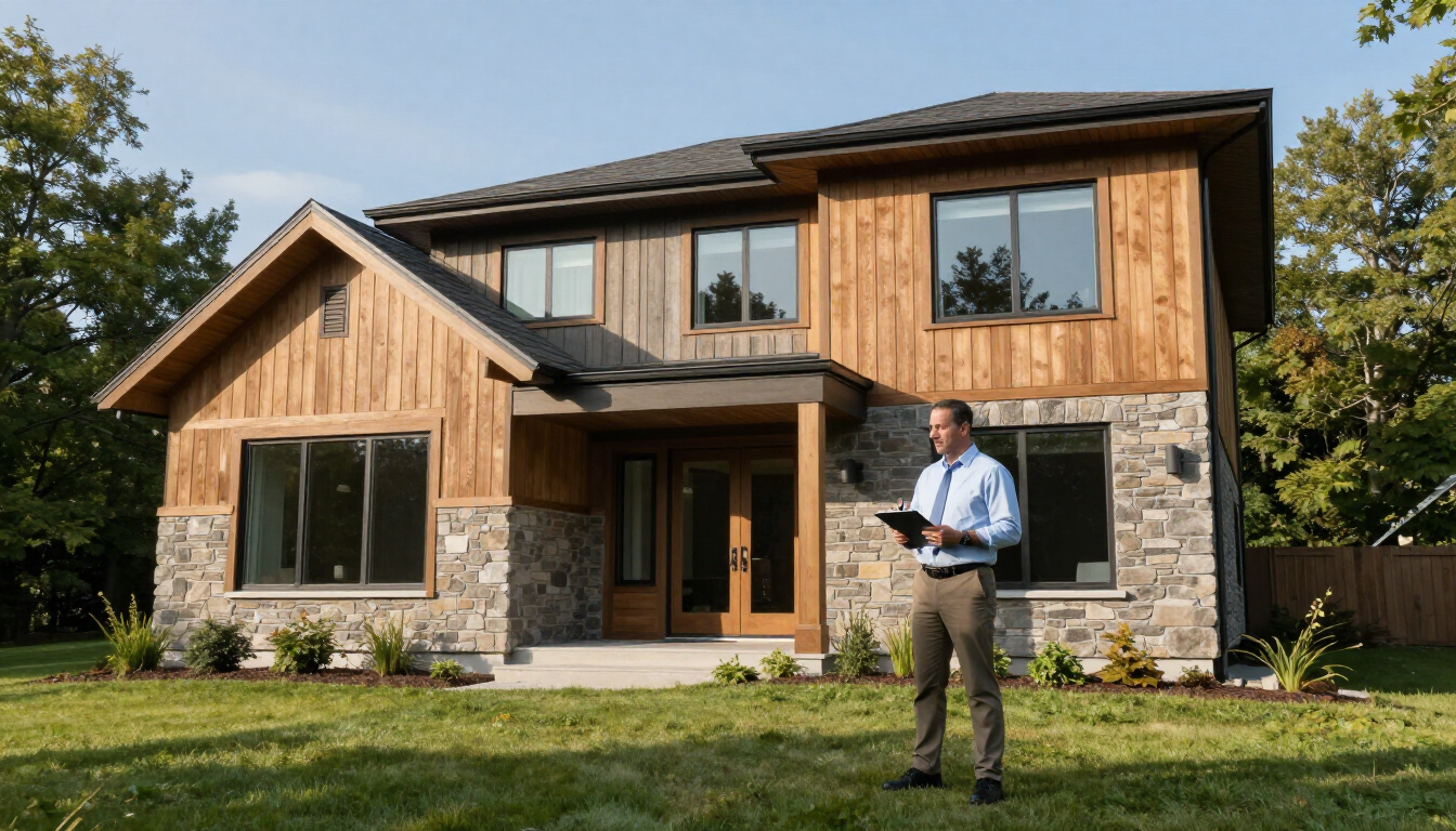 Professional home inspection house exterior