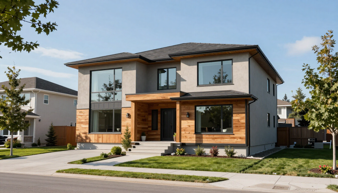 Professional home inspector examining a residential property in Canada