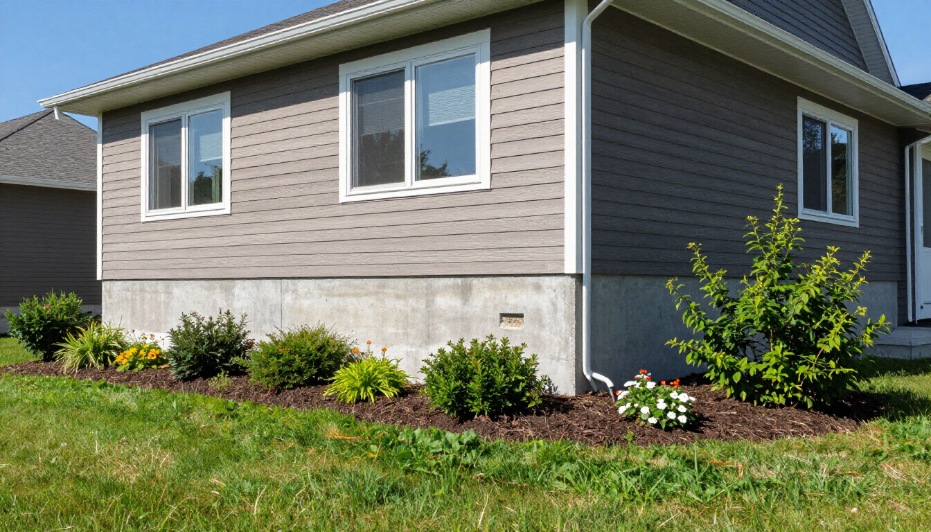 Close up of a foundation crack in a New Brunswick home basement.