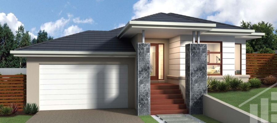 A Large House With Windows And Garage Doors — Lamont Builders In Woonona, NSW