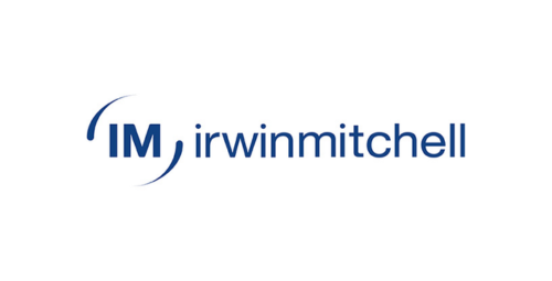 The Irwin Mitchell logo featuring the letters IM enclosed in curved brackets next to the company name in dark blue text.