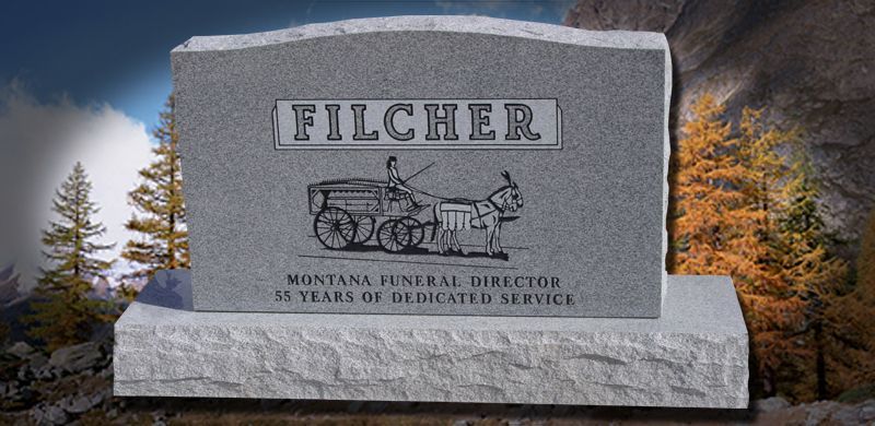 Headstone with the name 