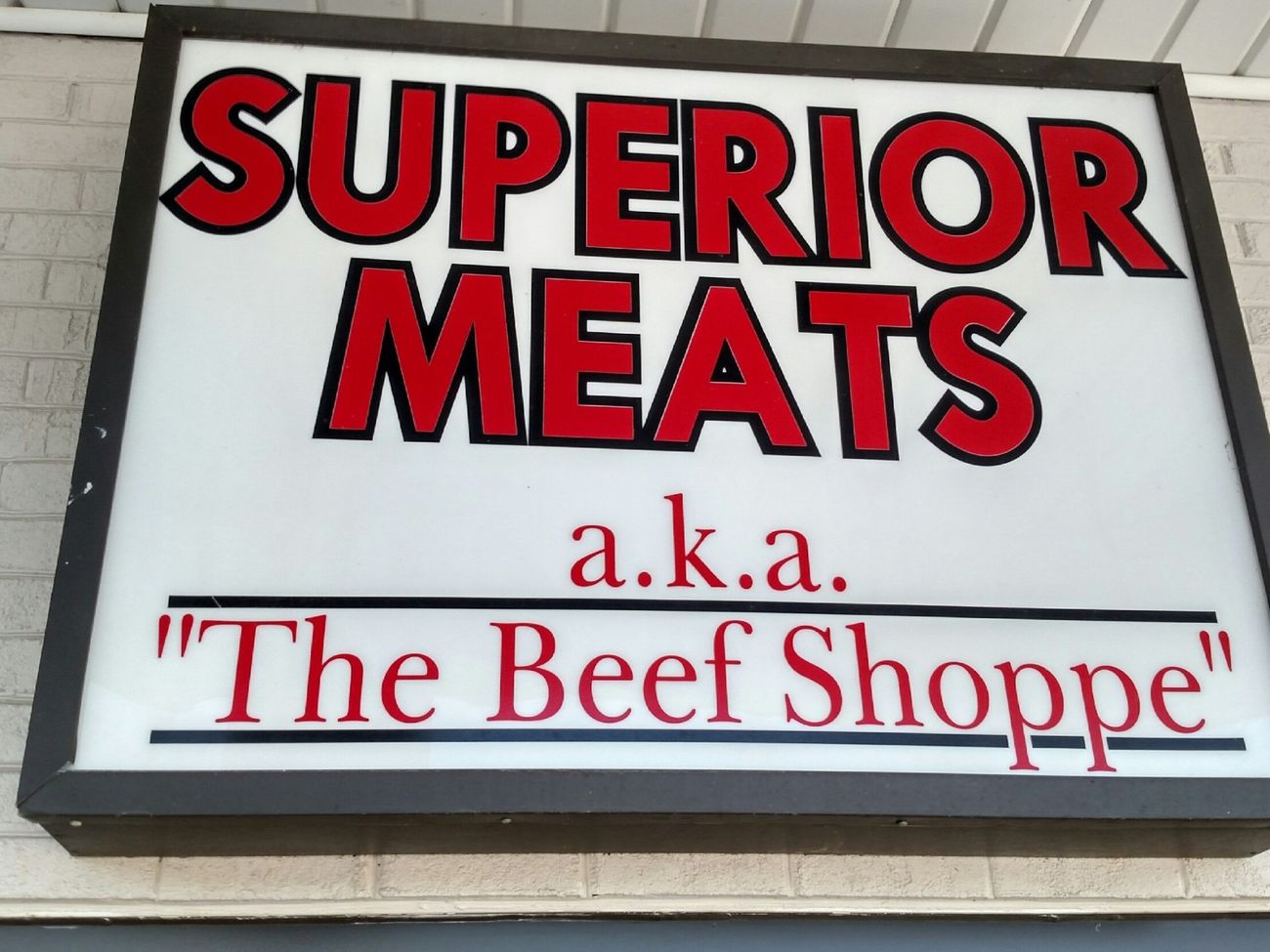 Sign, Superior Meats, York, PA