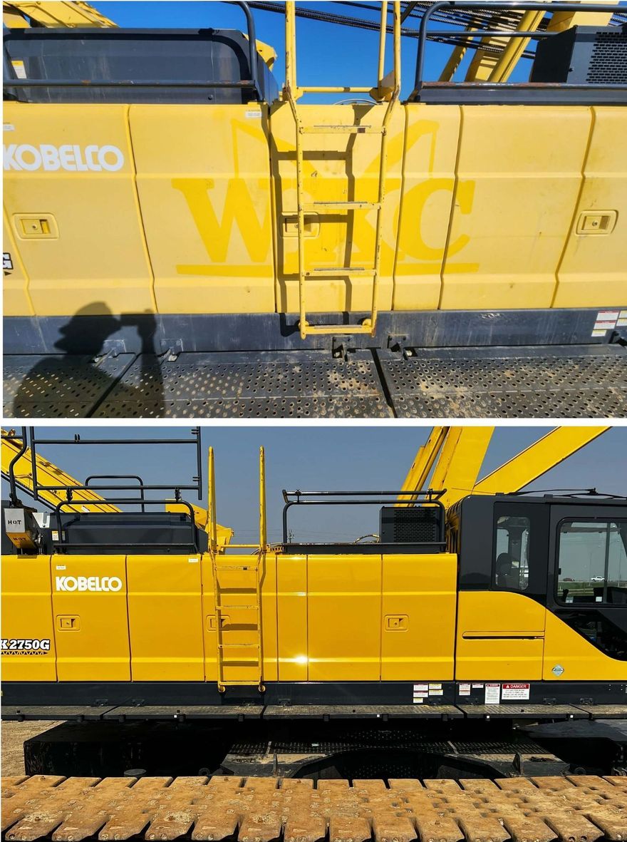 Kobelco Crane Paint Correction