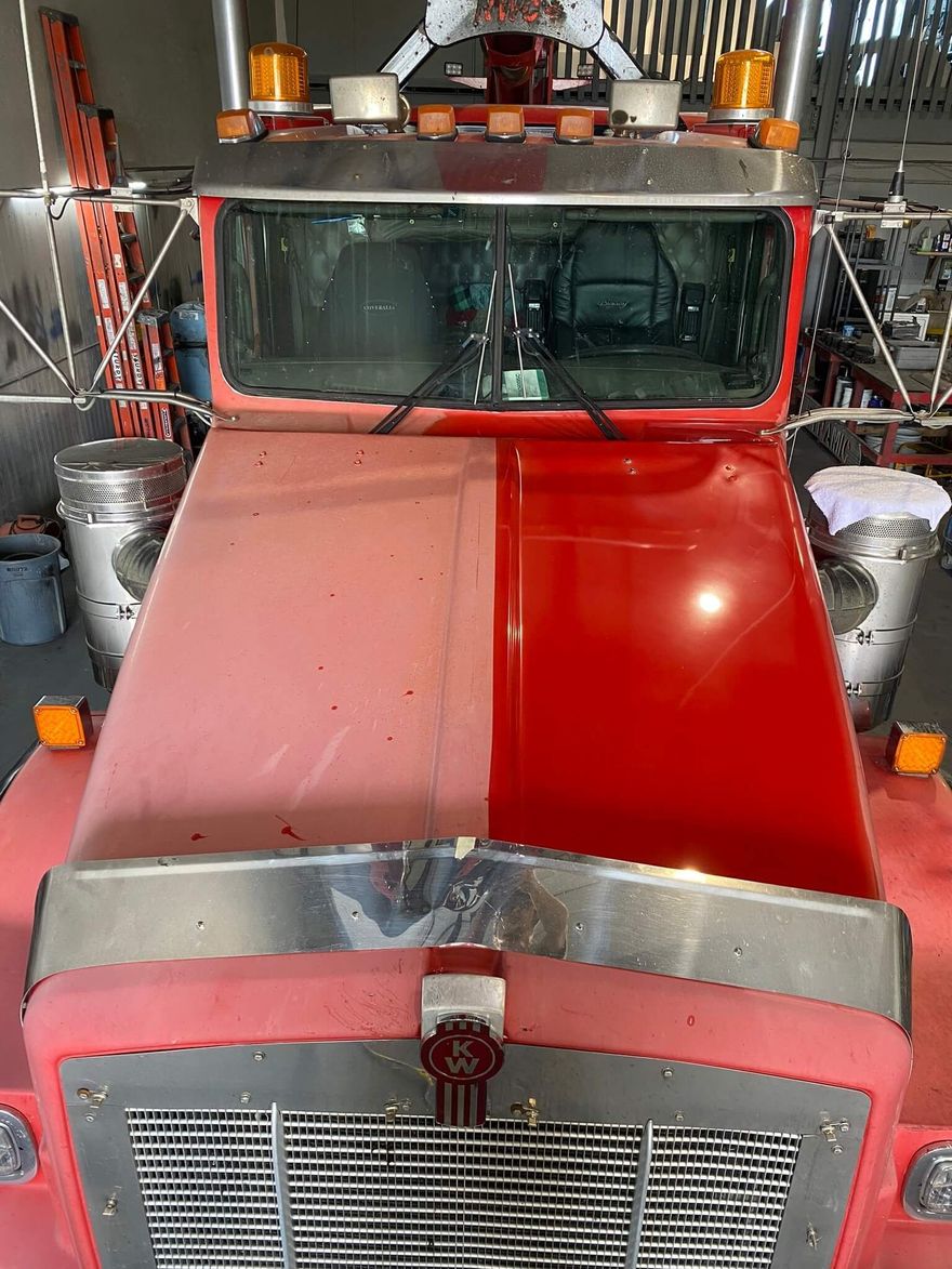 Boom Truck Paint Correction
