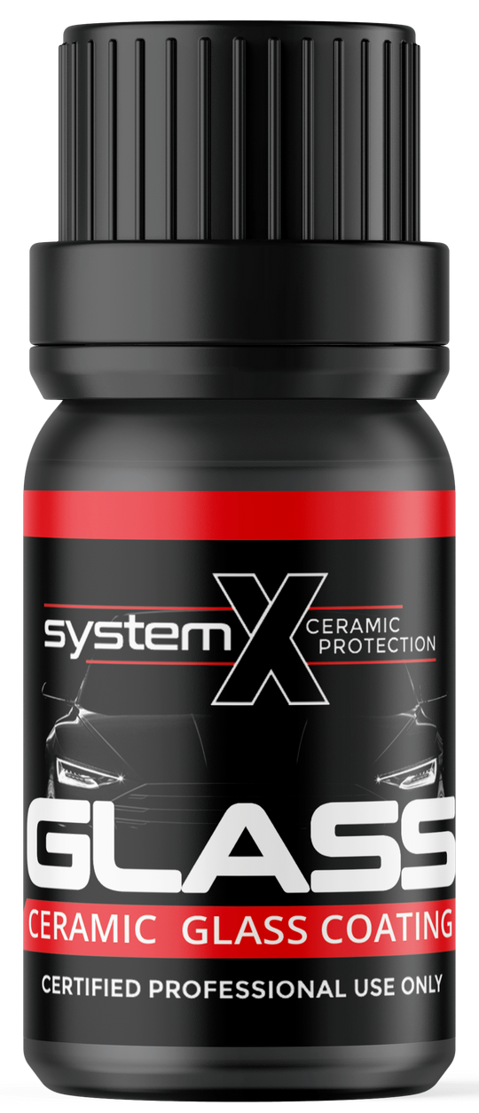 System X Ceramic Coatings Glass Stock Photo