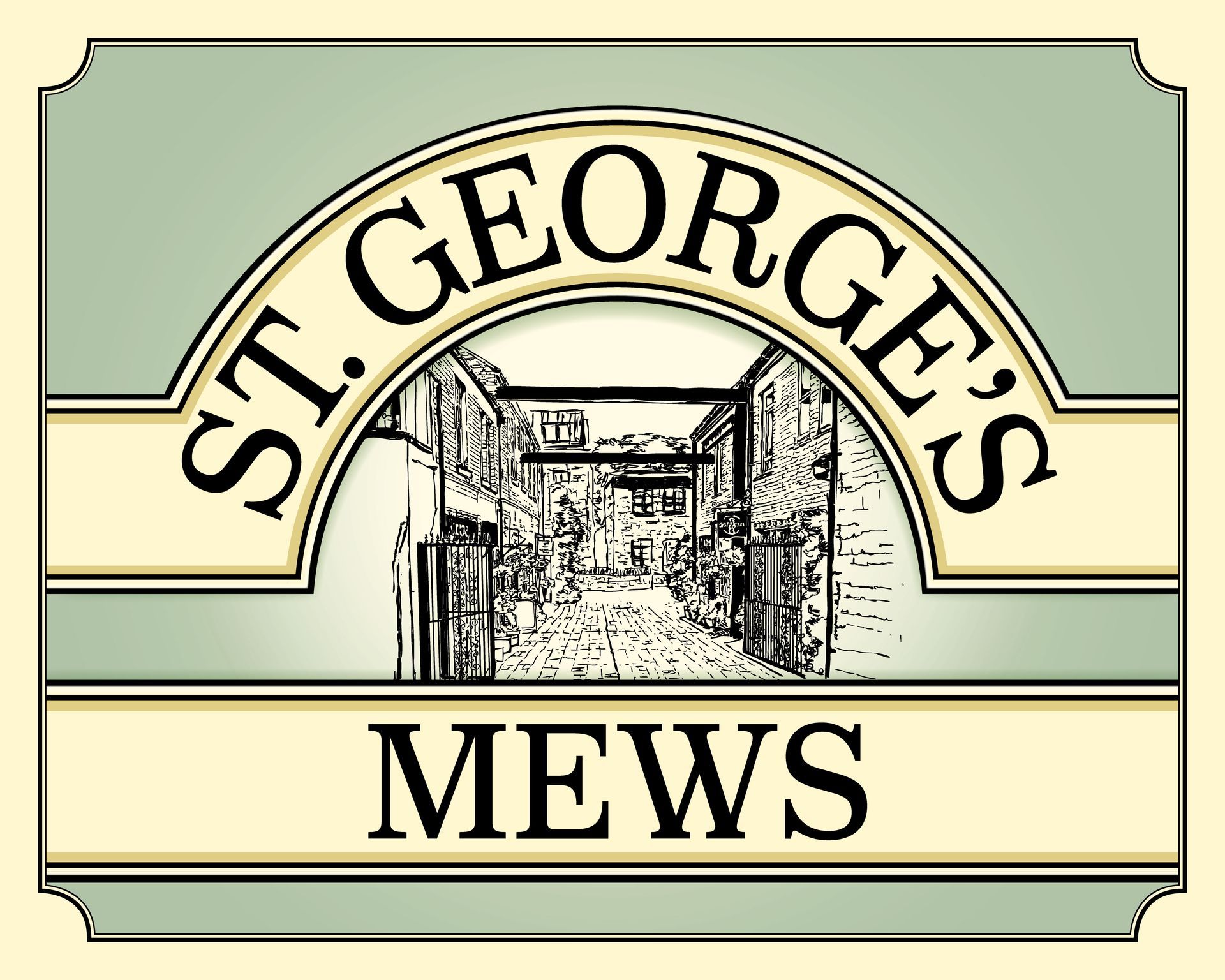 St Georges mews sign