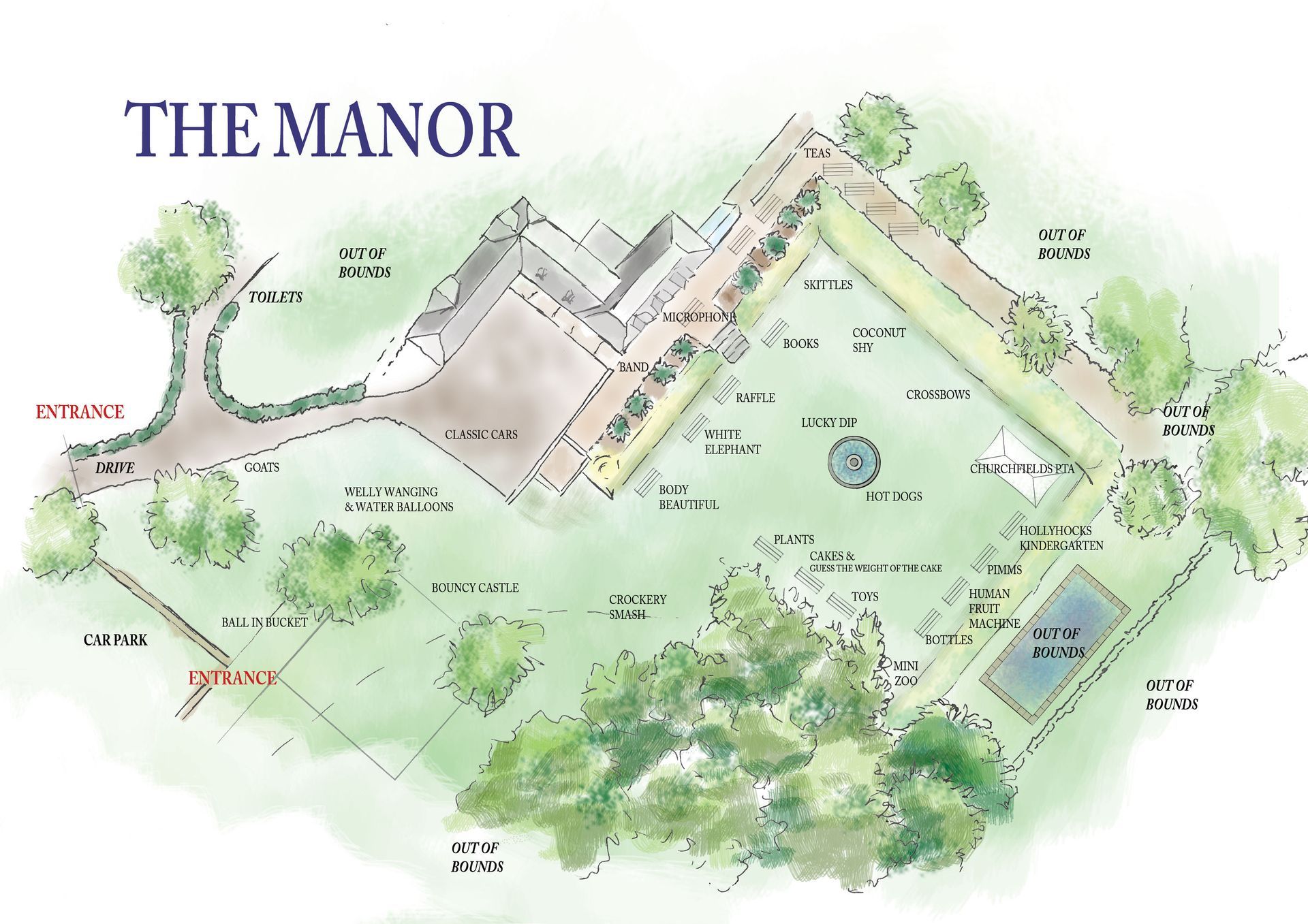 Monkton Farleigh fete map