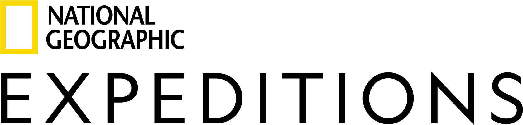 National Geographic Expeditions logo with a yellow square and black text.