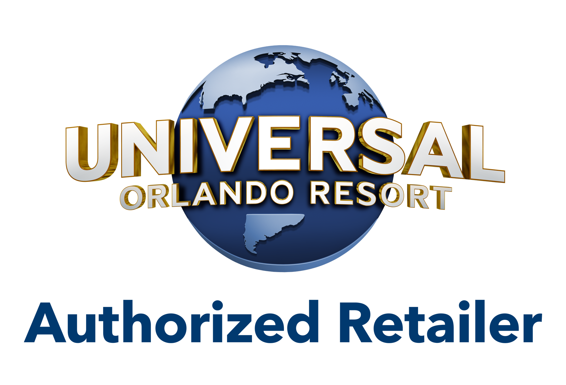 The universal orlando resort logo is shown on a white background