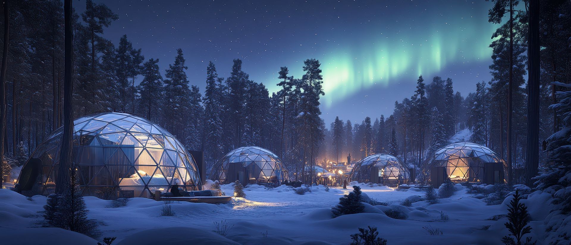 Northern lights Finland hotel