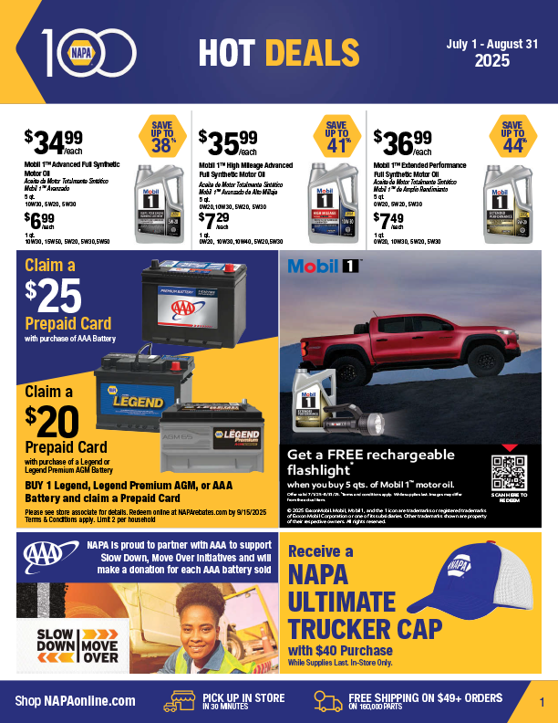 Retail Sales at Central NAPA Auto Parts