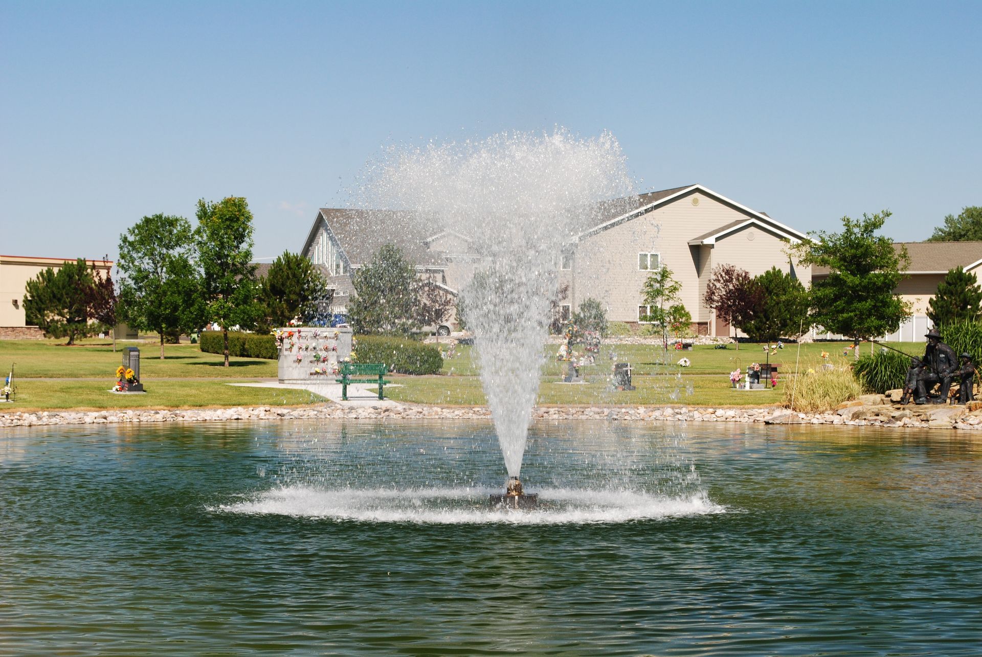 Image of fountain inside Red Lodge MT
