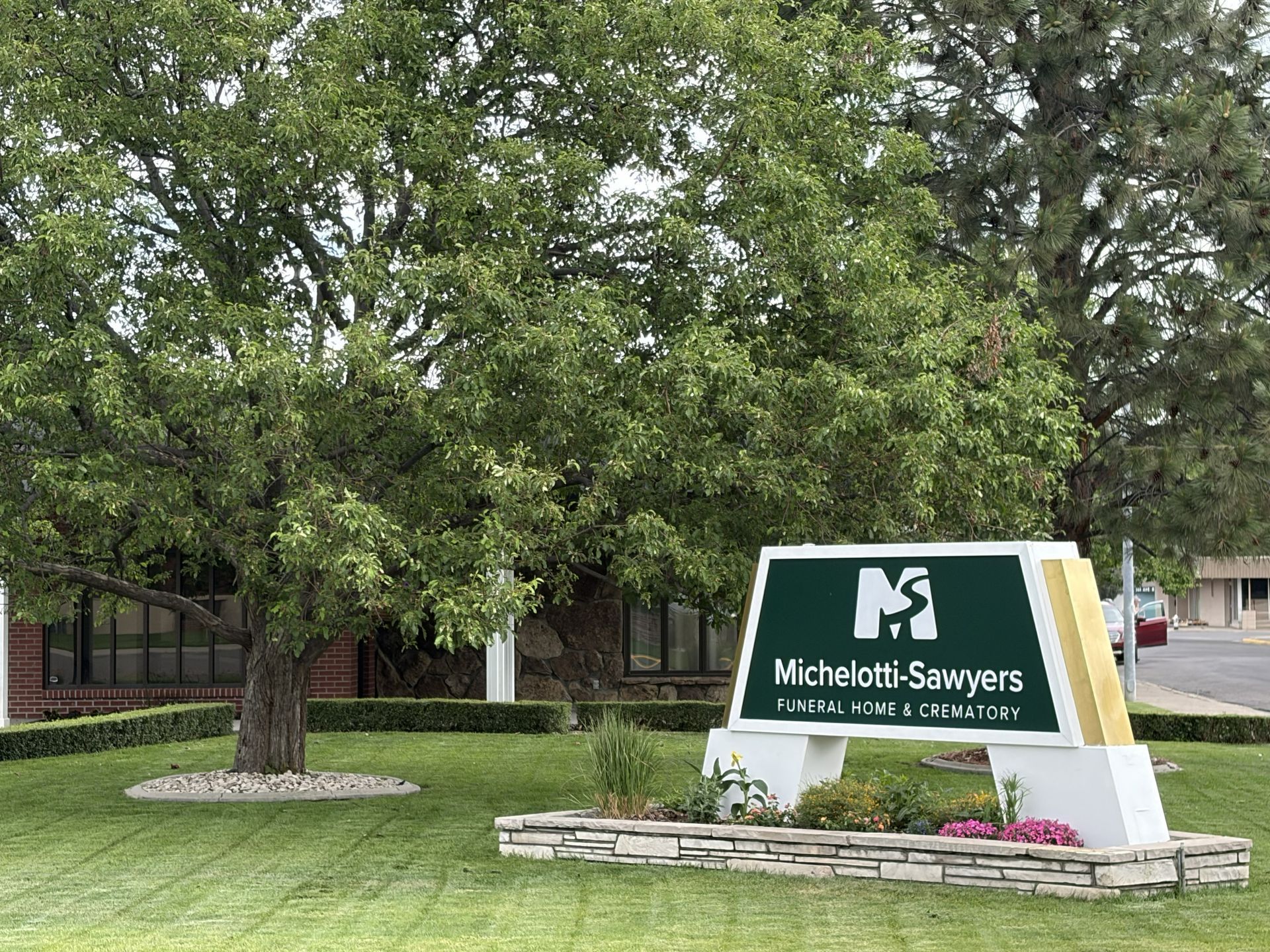 Signage outside the best funeral home in Billings MT