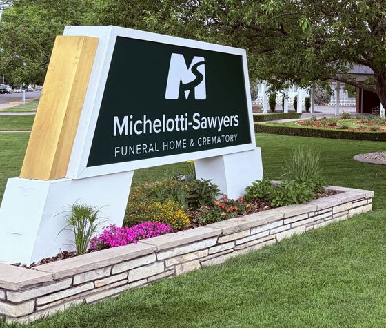 SIgnage for Michelotti-Sawyers Mortuary in Billings, Montana