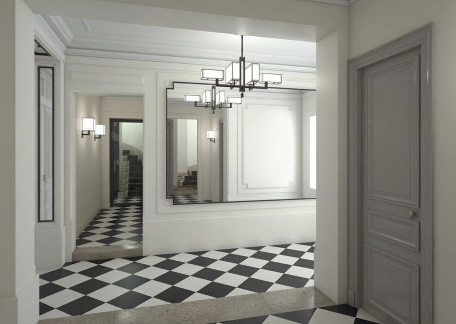 Un salon avec un canapé et une table basse réalisé par mes services d'architecte d'intérieur