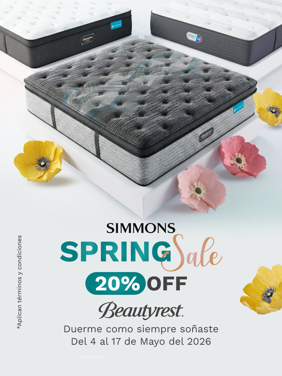 Un anuncio del viernes negro para los colchones Beautyrest de Simmons