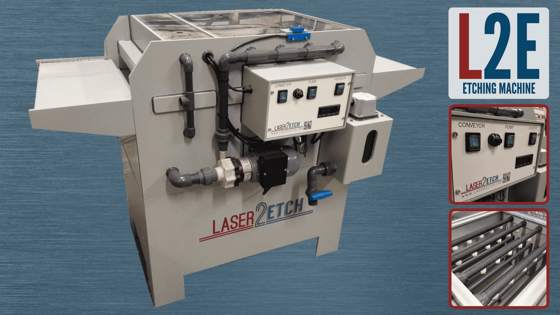 L2E Chemical Etching Machine Easy to Install & Operate Etch Metal