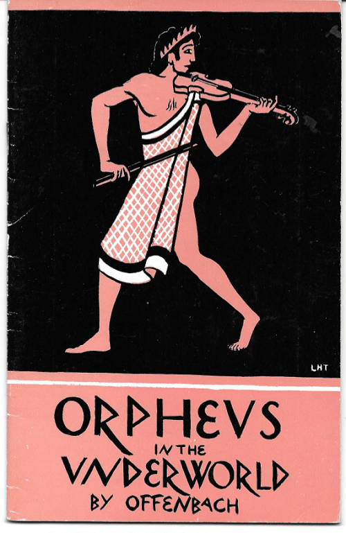 Programme cover for production of Orpheus in the Underworld, March 1970