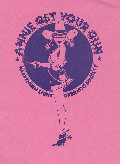 Programme cover for production of Annie Get Your Gun, March 1981