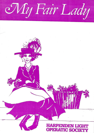 Programme cover for production of My Fair Lady, March 1984