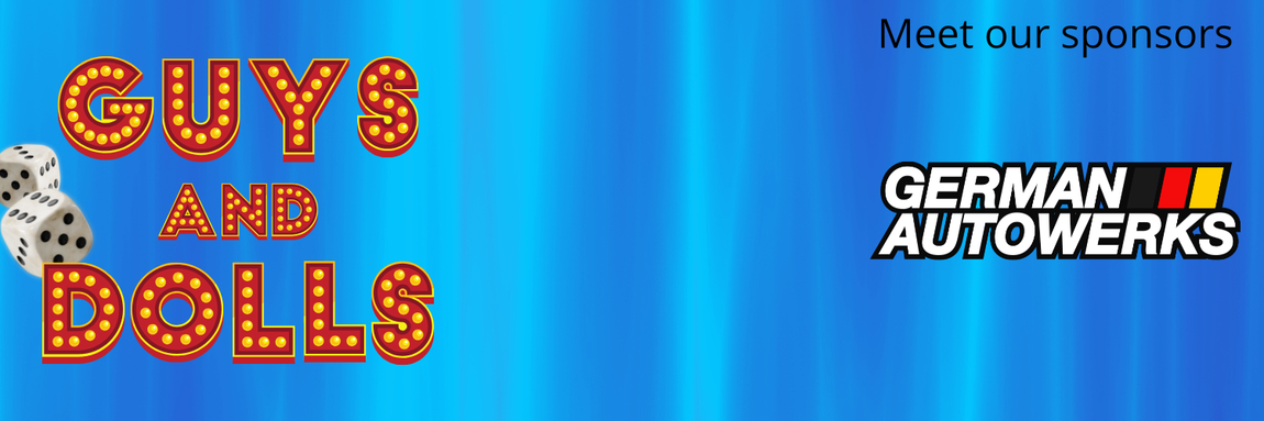 Guys and Dolls Header with our sponsor German Autowerks logo