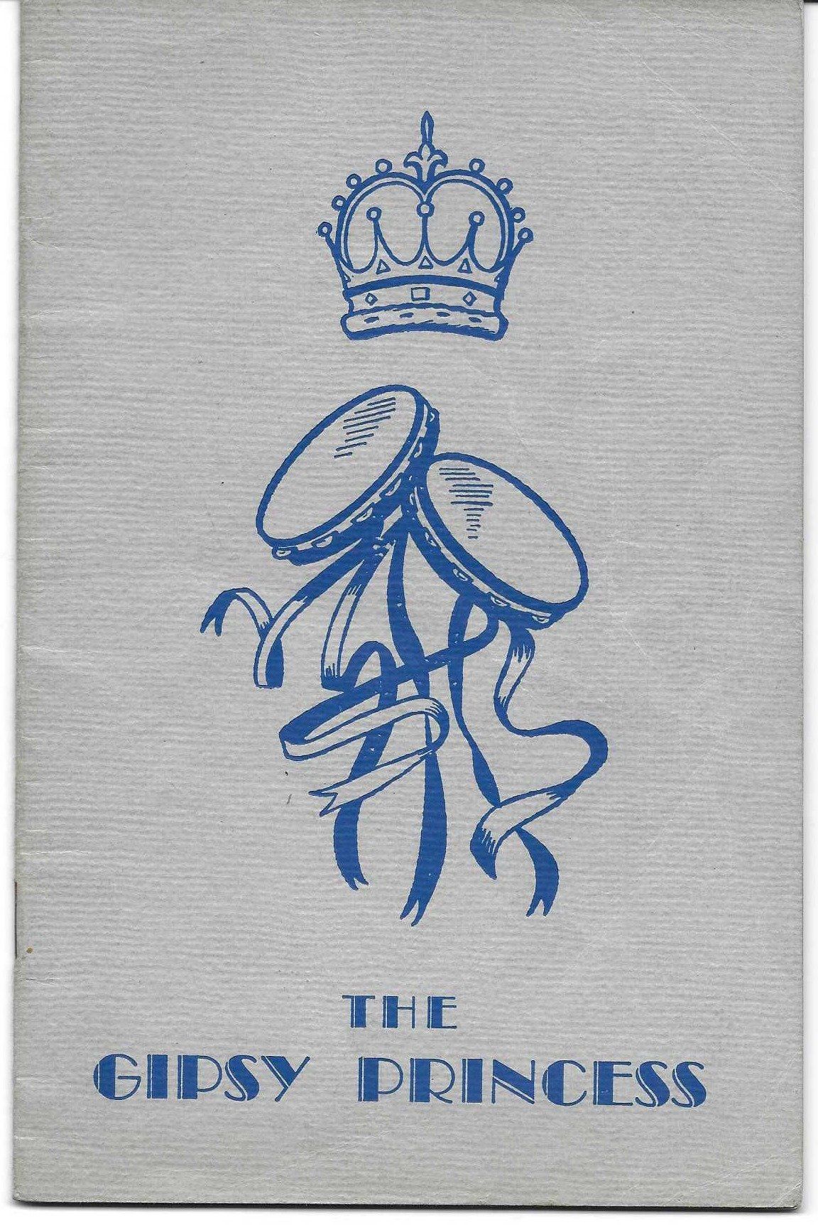 Programme cover for production of The Gypsy Princess March 1959