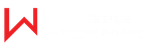 a red and white logo for wakeside water sports
