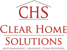 The logo for chs clear home solutions has a house on it