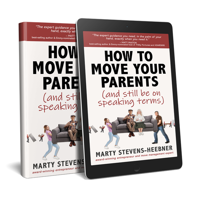 A book titled how to move your parents and still be on speaking terms