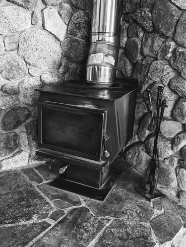 Image of a wood burning stove, for bellingham chimney sweeping