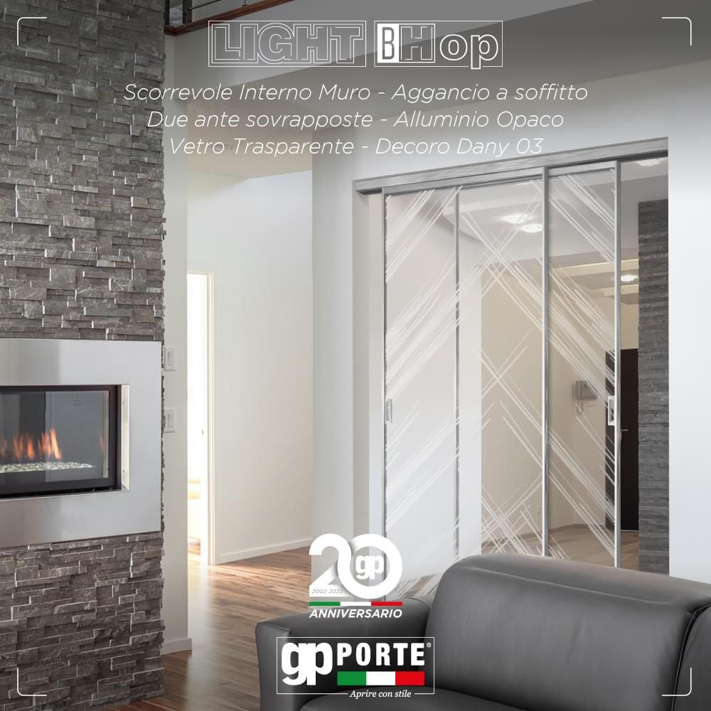 porta scorrevole interno muro