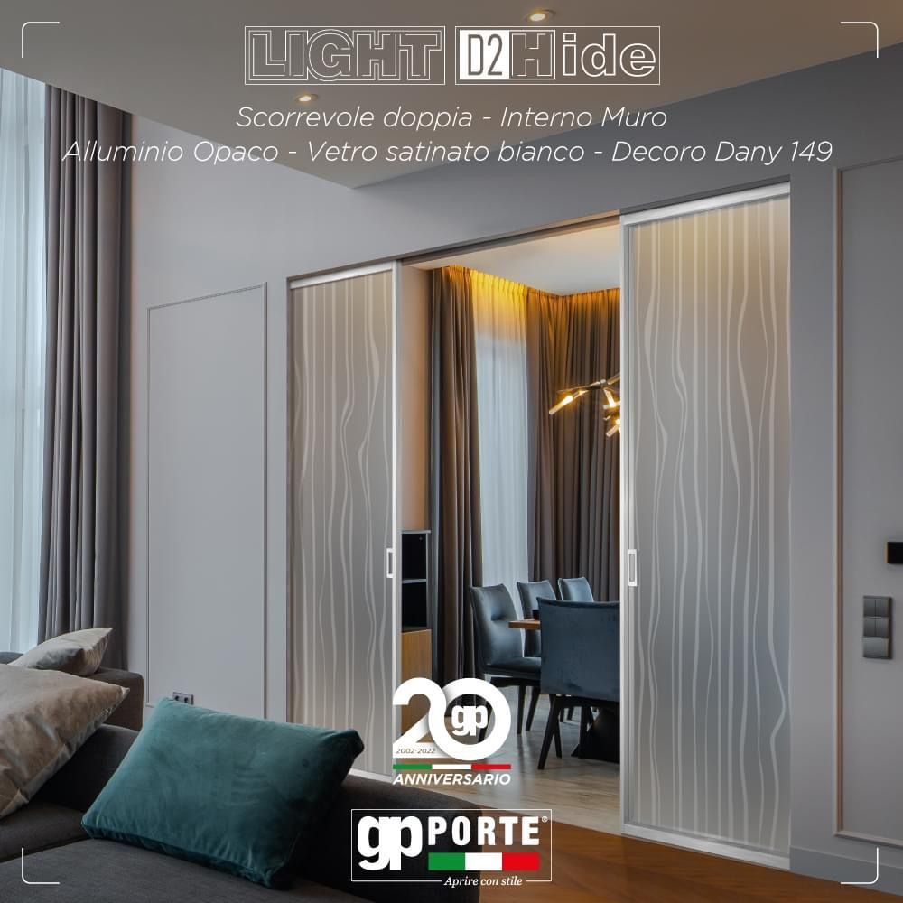 porta scorrevole doppia